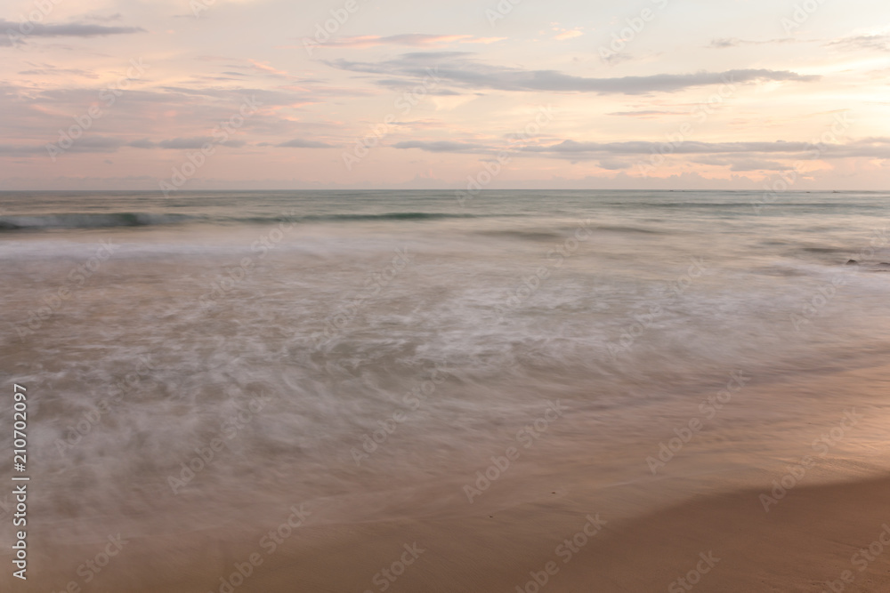 Artistic soft color seascape sunset in Ngapali beach, Myanmar Artistic soft color seascape sunset in Ngapali beach, Myanmar
