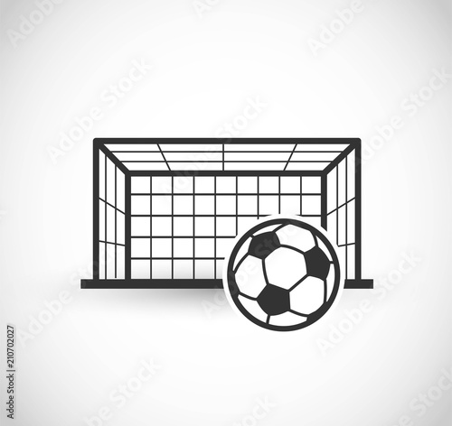 Football gate icon vector