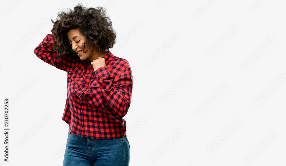 Beautiful arab woman confident and happy with a big natural smile laughing Beautiful arab woman confident and happy with a big natural smile laughing