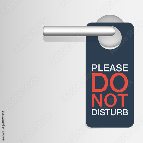 realistic door hanger mockup with handle
