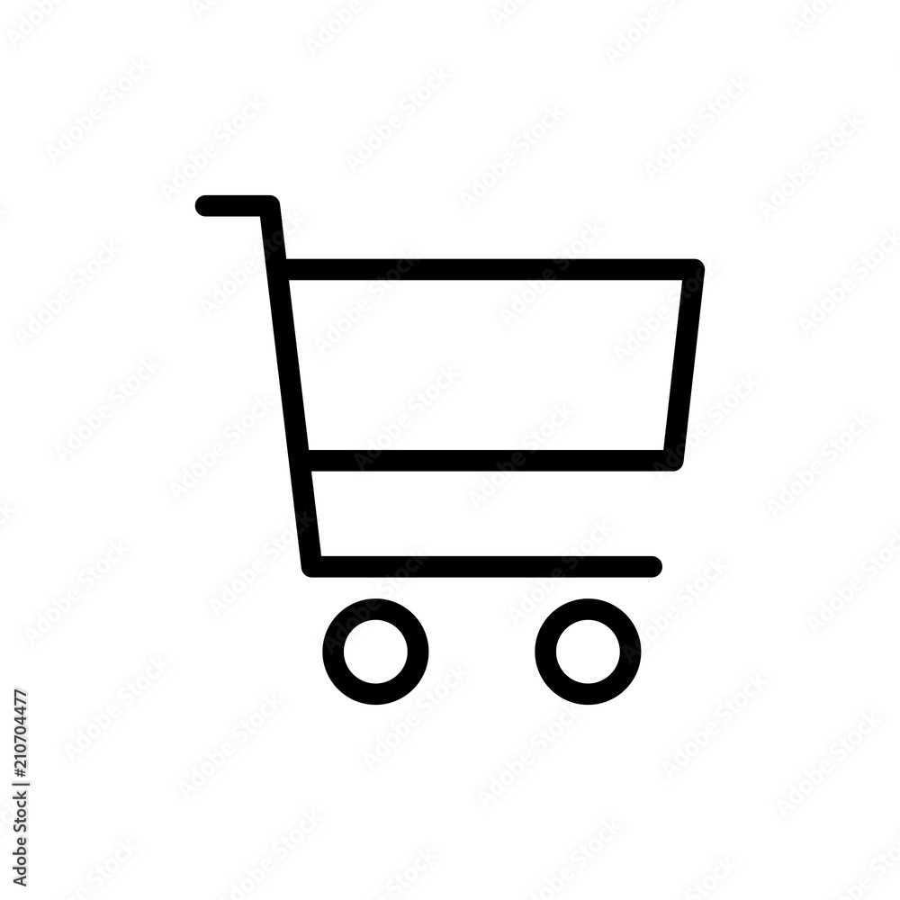 shopping cart icon vector shopping cart icon vector