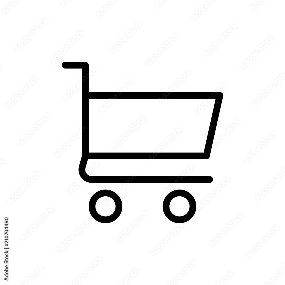 shopping cart icon vector shopping cart icon vector