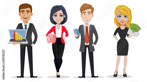 Business people, set