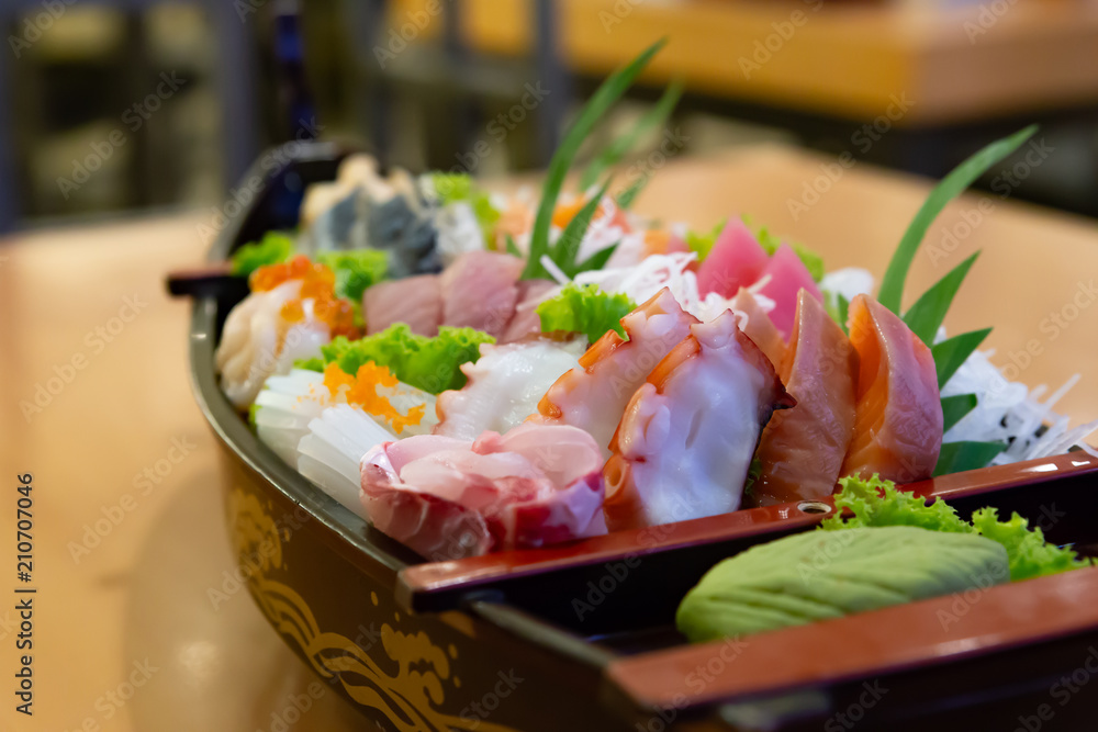 Sashimi set, Japanese food, Sashimi slice