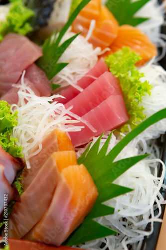 Sashimi set, Japanese food, Sashimi slice