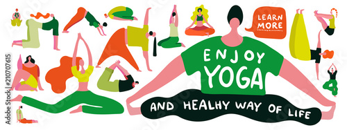 Yoga Flat Illustration