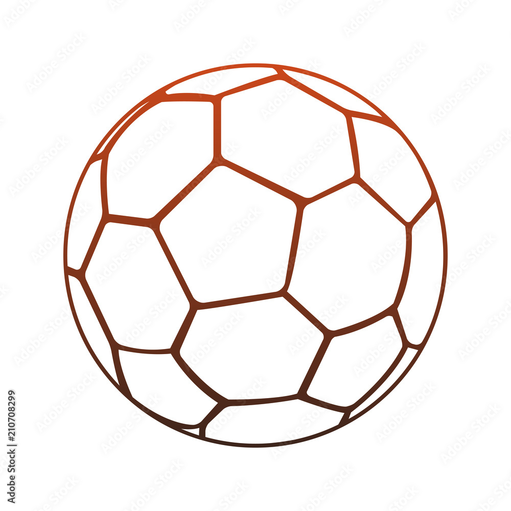 Fototapeta premium Soccer ball isolated vector illustration graphic design