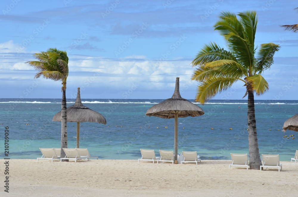 East coast, beach in Mauritius