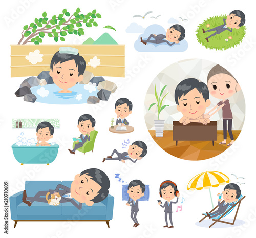 Gray Suit Businessman_relax