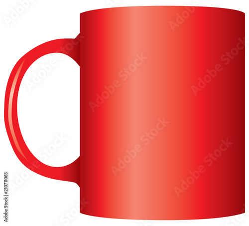 Classic office red mug