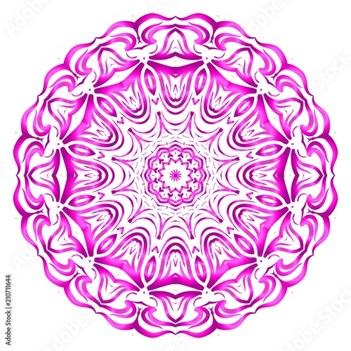 Beautiful Mandala. Vintage decorative elements. Hand drawn background. vector illustration.