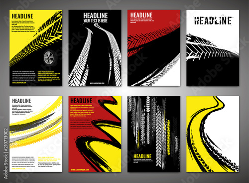 Vertical tire banners