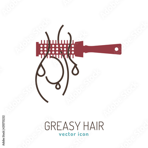 Hair problem icon