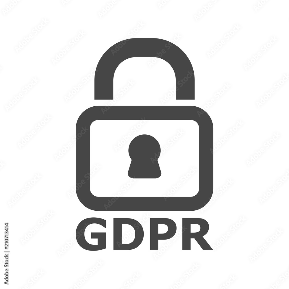 GDPR icon, General Data Protection Regulation GDPR icon, General Data Protection Regulation