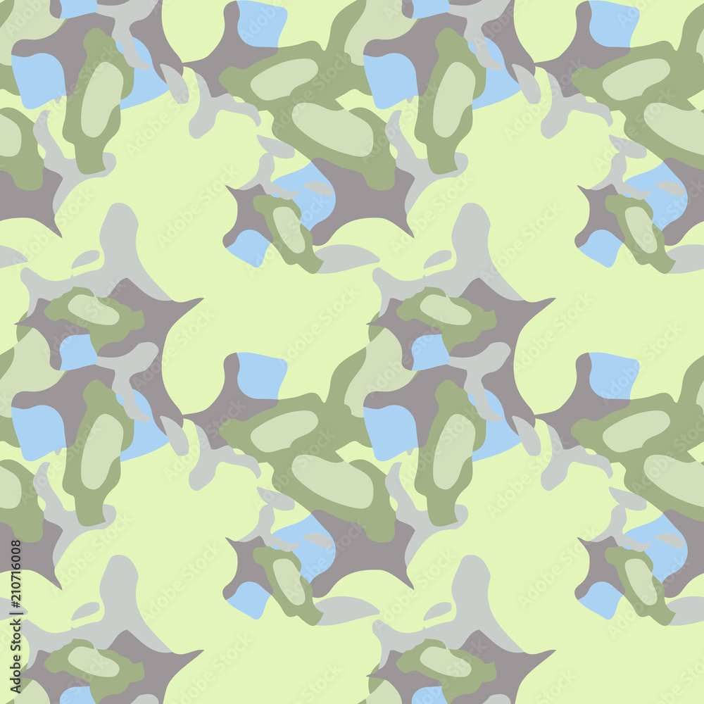 Camo background in national green, blue and grey colors Camo background in national green, blue and grey colors