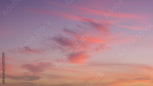 Beautiful abstract background with bright colorful clouds. Drama in the sky