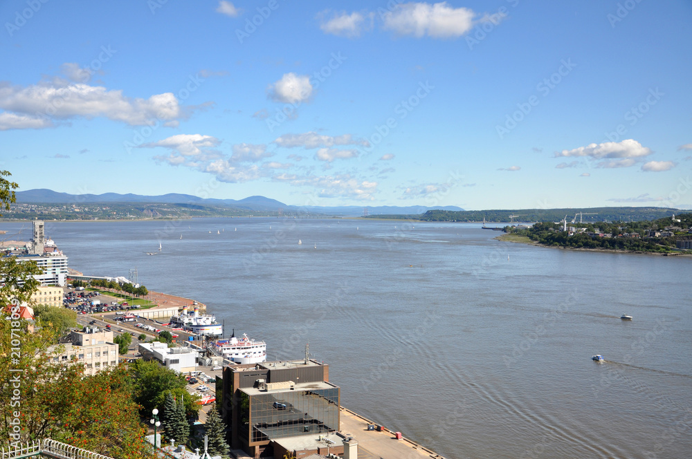 St. Lawrence River in Quebec City, Quebec, Canada