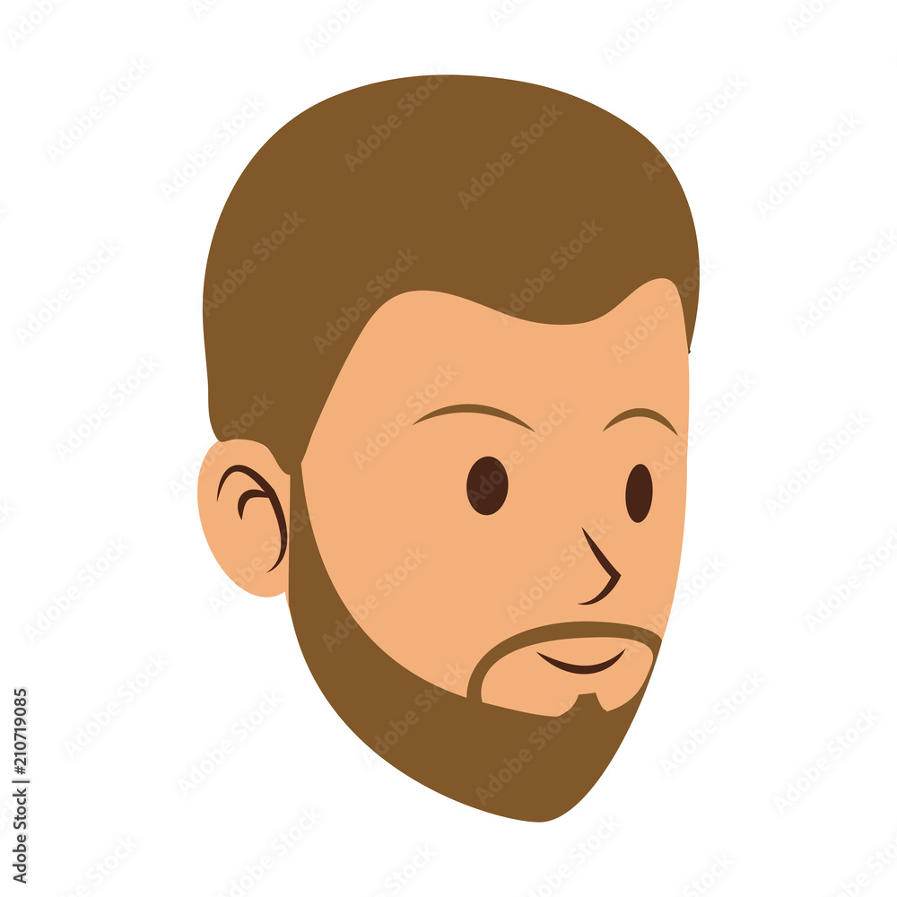 Young man face cartoon vector illustration graphic design Young man face cartoon vector illustration graphic design