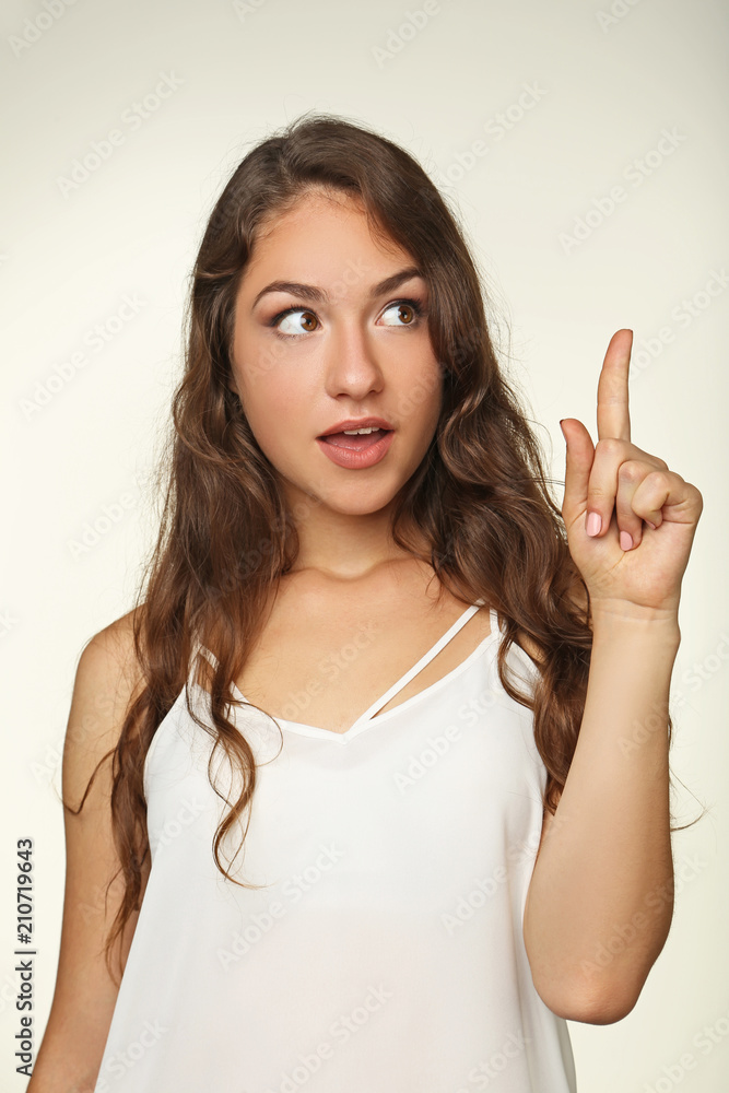 Portrait of beautiful young woman Portrait of beautiful young woman