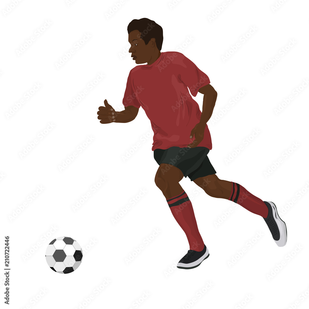 Football player. Sport. Vector illustration