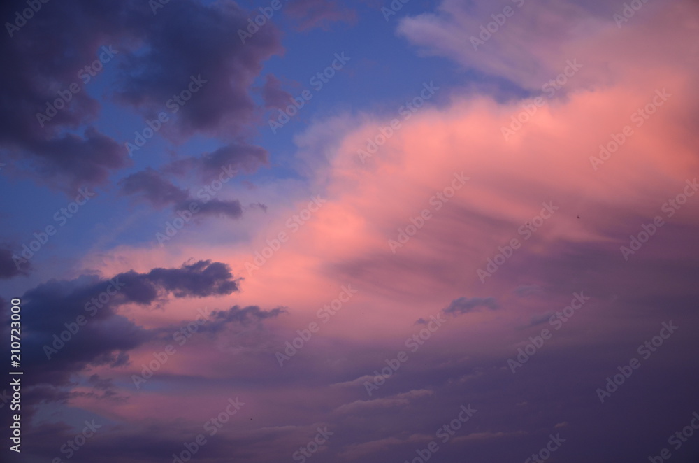 Evening Sky with Clouds