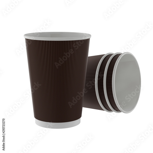 coffee and tea blrown mug cup hight resolution white background photo