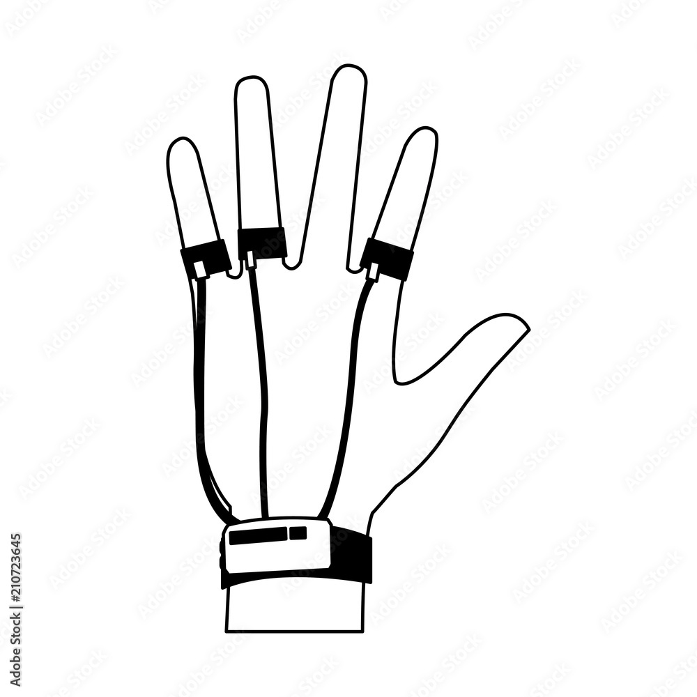Hand controller vr vector illustration graphic design Hand controller vr vector illustration graphic design