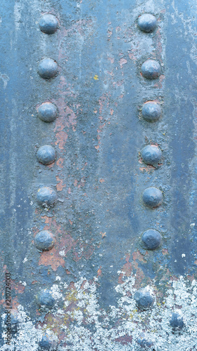 Closeup of old industrial equipment from the turn of the century steel mill, or steelworks, in Osterbybruk Sweden.