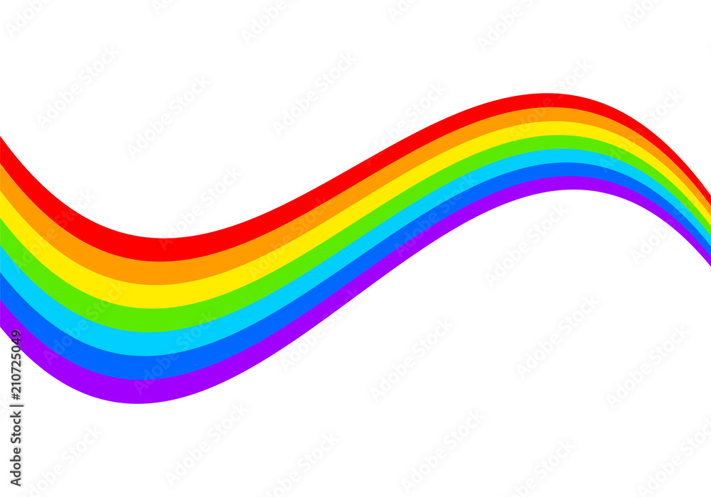 Rainbow on white background Rainbow on white background