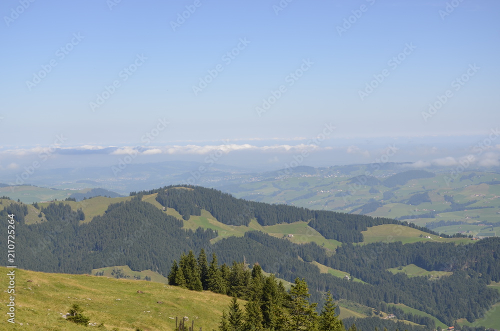Fototapeta premium Switzerland Mountains in Spring Appenzell