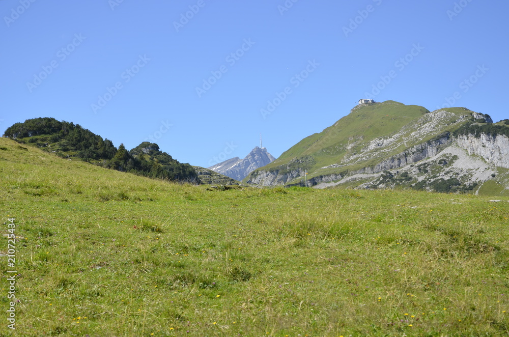 Fototapeta premium Switzerland Mountains in Spring Appenzell