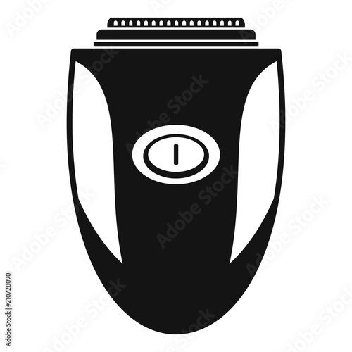 Woman shaver icon. Simple illustration of woman shaver vector icon for web design isolated on white background
