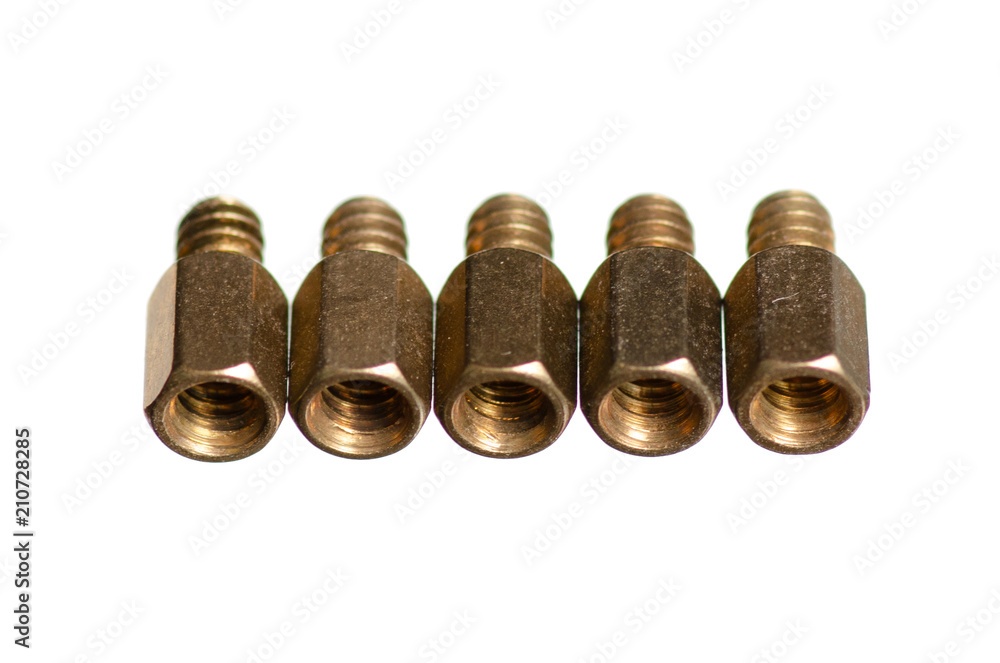 computer Extension screw isolation on white background isolation computer Extension screw isolation on white background isolation