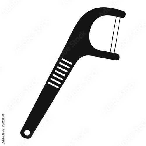 Medical floss pick icon. Simple illustration of medical floss pick vector icon for web design isolated on white background