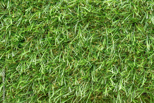 Artificial turf, green grass top view