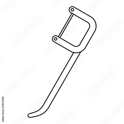 Dental pick icon. Outline illustration of dental pick vector icon for web design isolated on white background