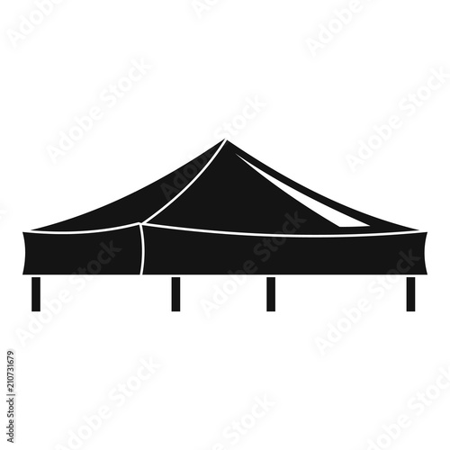 Piramide tent icon. Simple illustration of piramide tent vector icon for web design isolated on white background photo