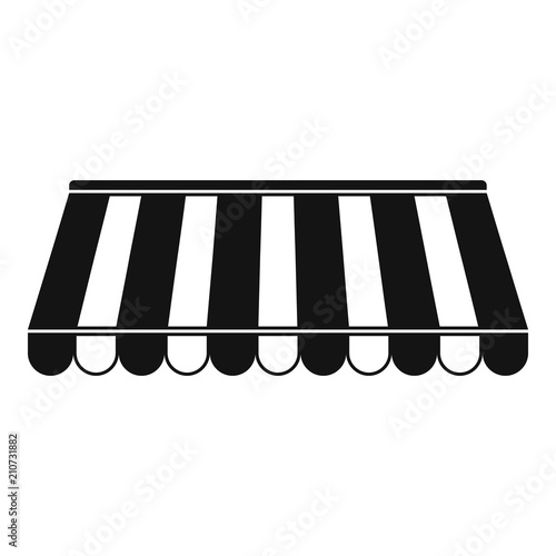 Store tent icon. Simple illustration of store tent vector icon for web design isolated on white background