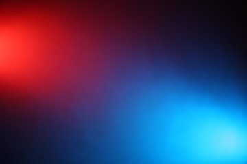 Blurred glow of red and blue color