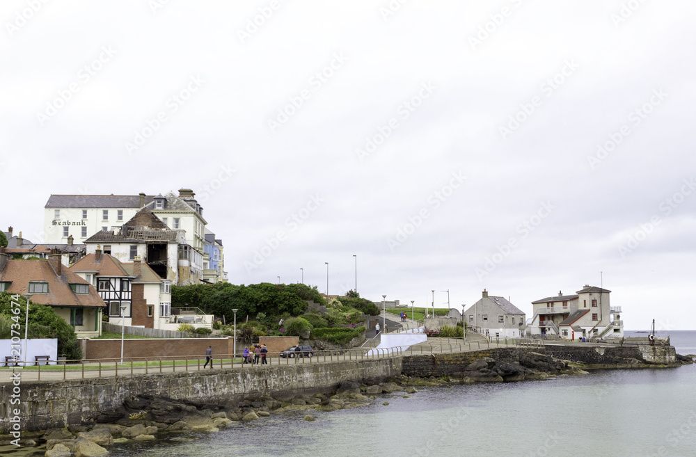 General view at old town Portrush