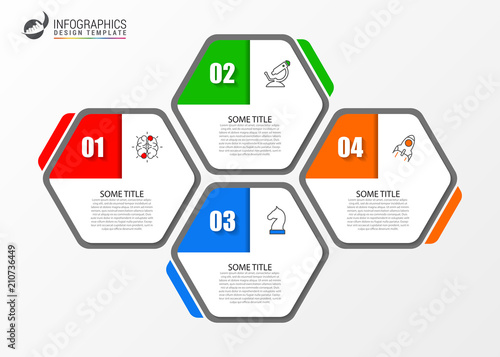 Infographic design template. Creative concept with 4 steps