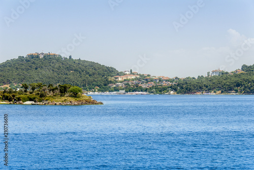 Istanbul, Turkey, 18 July 2011: Heybeli Island, Princes Islands district of Istanbul