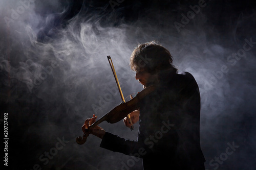 Quadro em tela Classical musician violinist with a musical instrument