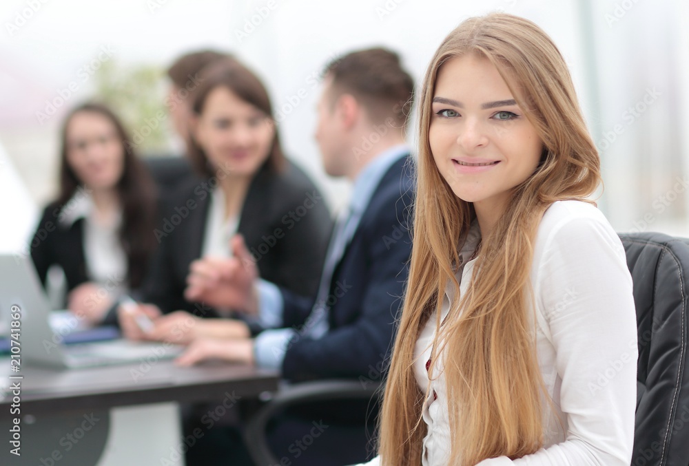 portrait of young female office worker portrait of young female office worker