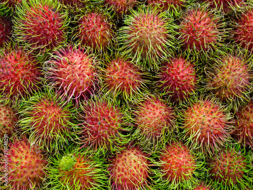 Rambutan background  Popular fruit thailand