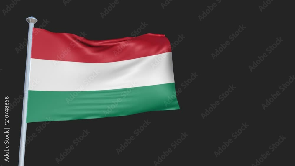 Hungary - Loopable 3D flag animation with Alpha Channel and Transparency for your Project. Hungary - Loopable 3D flag animation with Alpha Channel and Transparency for your Project.
