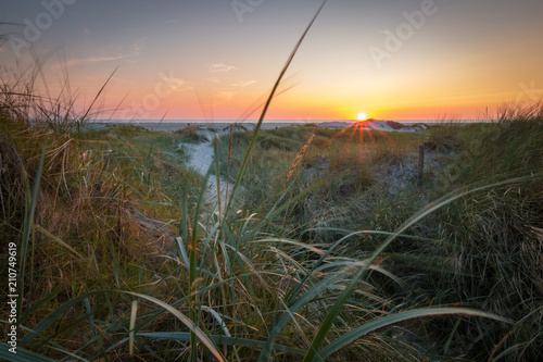 Sunset St. Peter-Ording beach