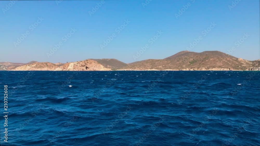 Patmos Island - Greece - August 2017 - View of Patmos Island by speedboat Patmos Island - Greece - August 2017 - View of Patmos Island by speedboat