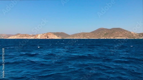 Wallpaper Mural Patmos Island - Greece - August 2017 - View of Patmos Island by speedboat Torontodigital.ca