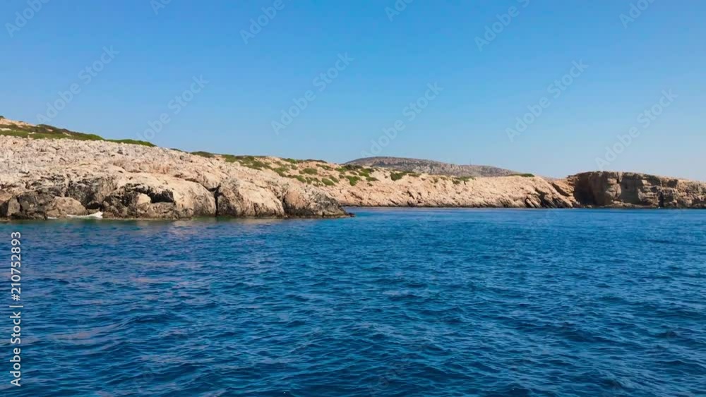 Patmos Island - Greece - August 2017 - View of Patmos Island by speedboat Patmos Island - Greece - August 2017 - View of Patmos Island by speedboat